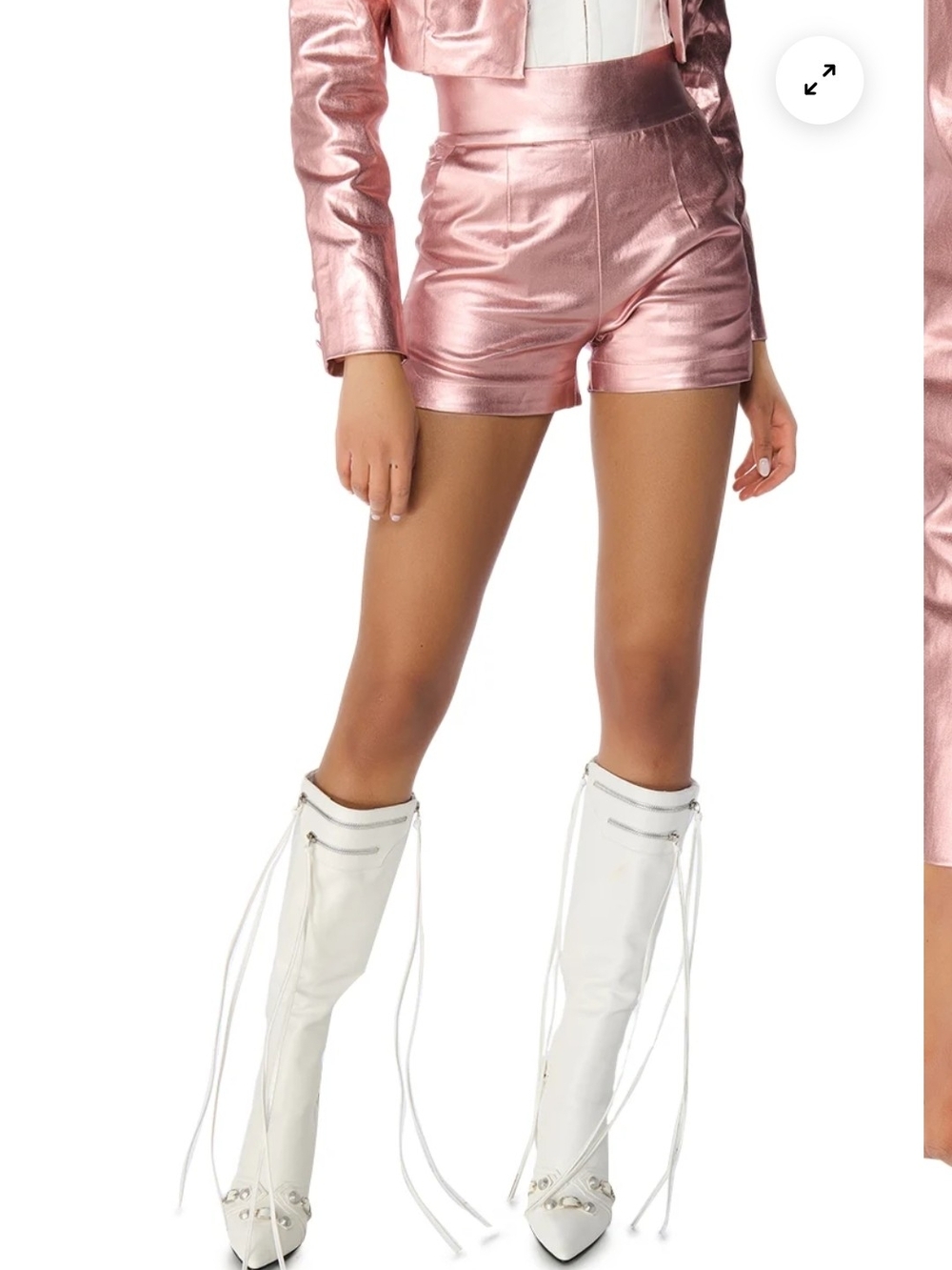 NWOT AKIRA Metallic Rose Gold High Waist Women’s Shorts- Size M